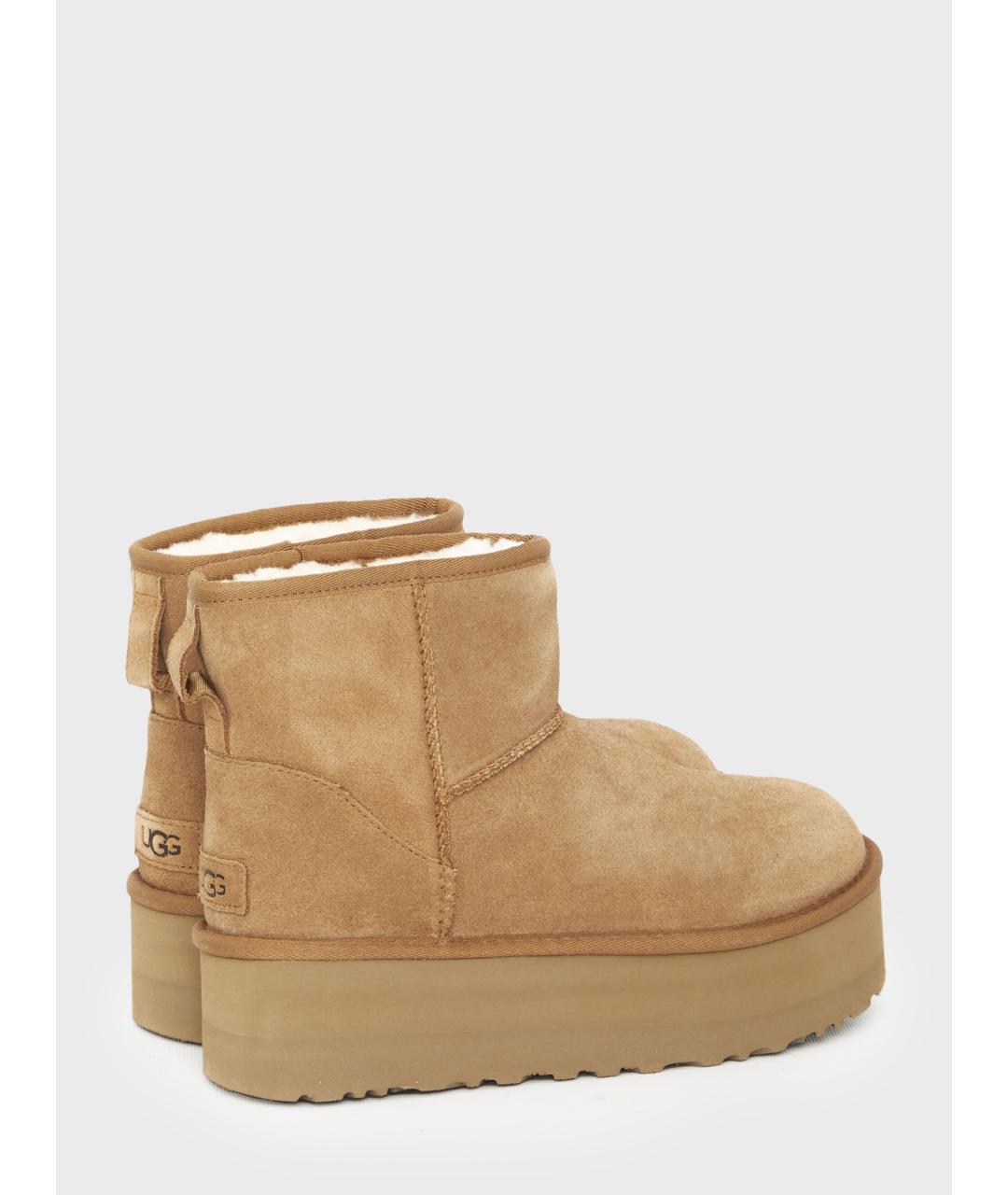 UGG AUSTRALIA Коричневые замшевые ботинки, фото 3