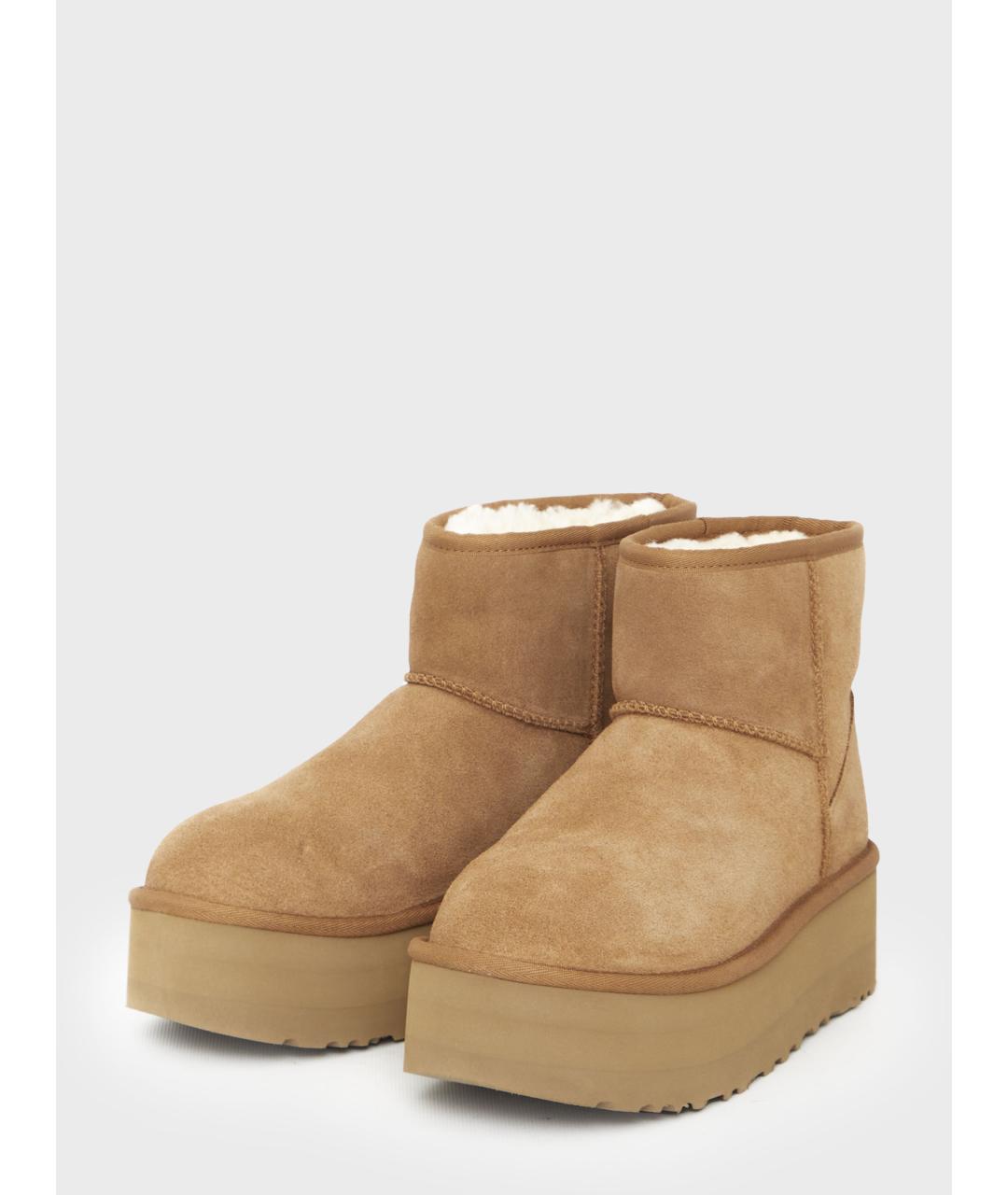 UGG AUSTRALIA Коричневые замшевые ботинки, фото 2