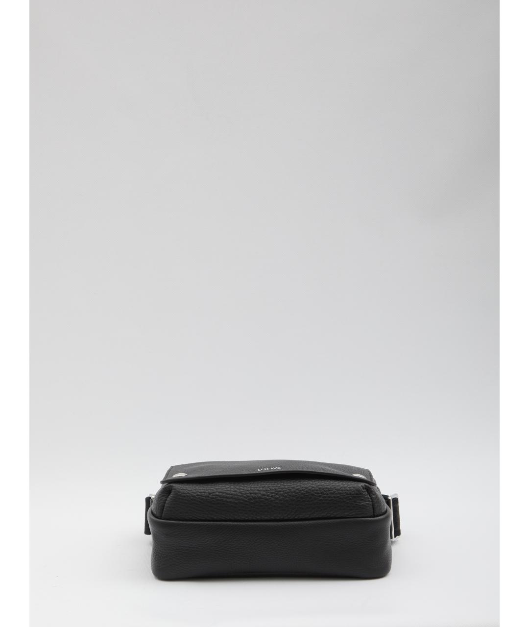 LOEWE Черная кожаная сумка на плечо, фото 3
