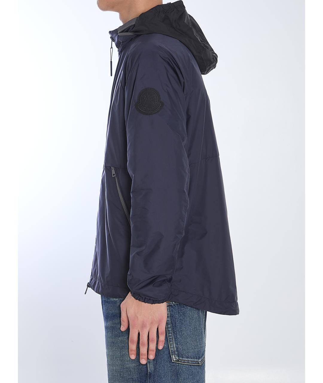 MONCLER Синяя полиамидовая куртка, фото 3