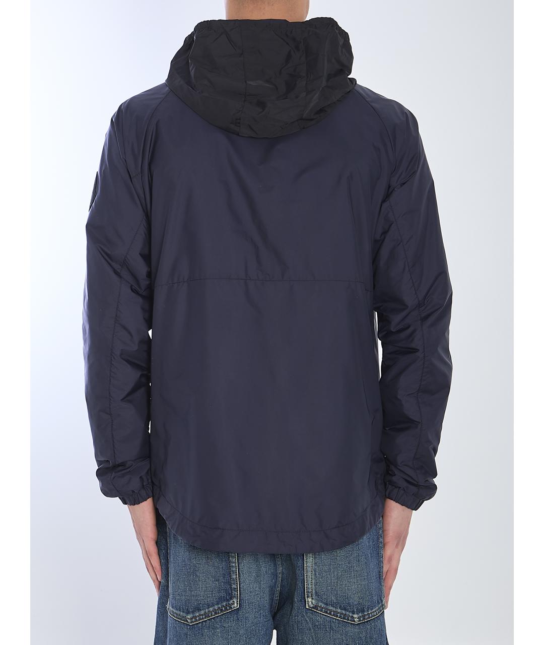 MONCLER Синяя полиамидовая куртка, фото 4