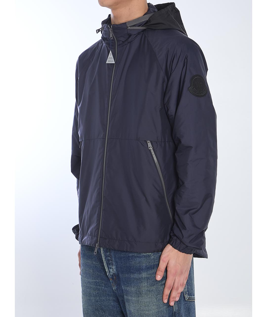 MONCLER Синяя полиамидовая куртка, фото 2