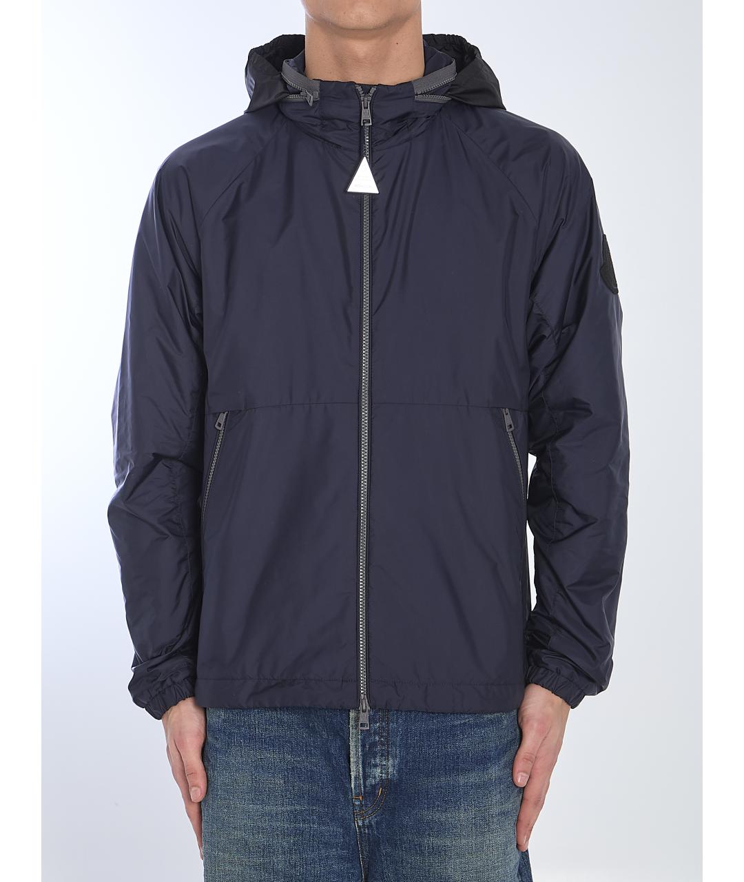 MONCLER Синяя полиамидовая куртка, фото 5