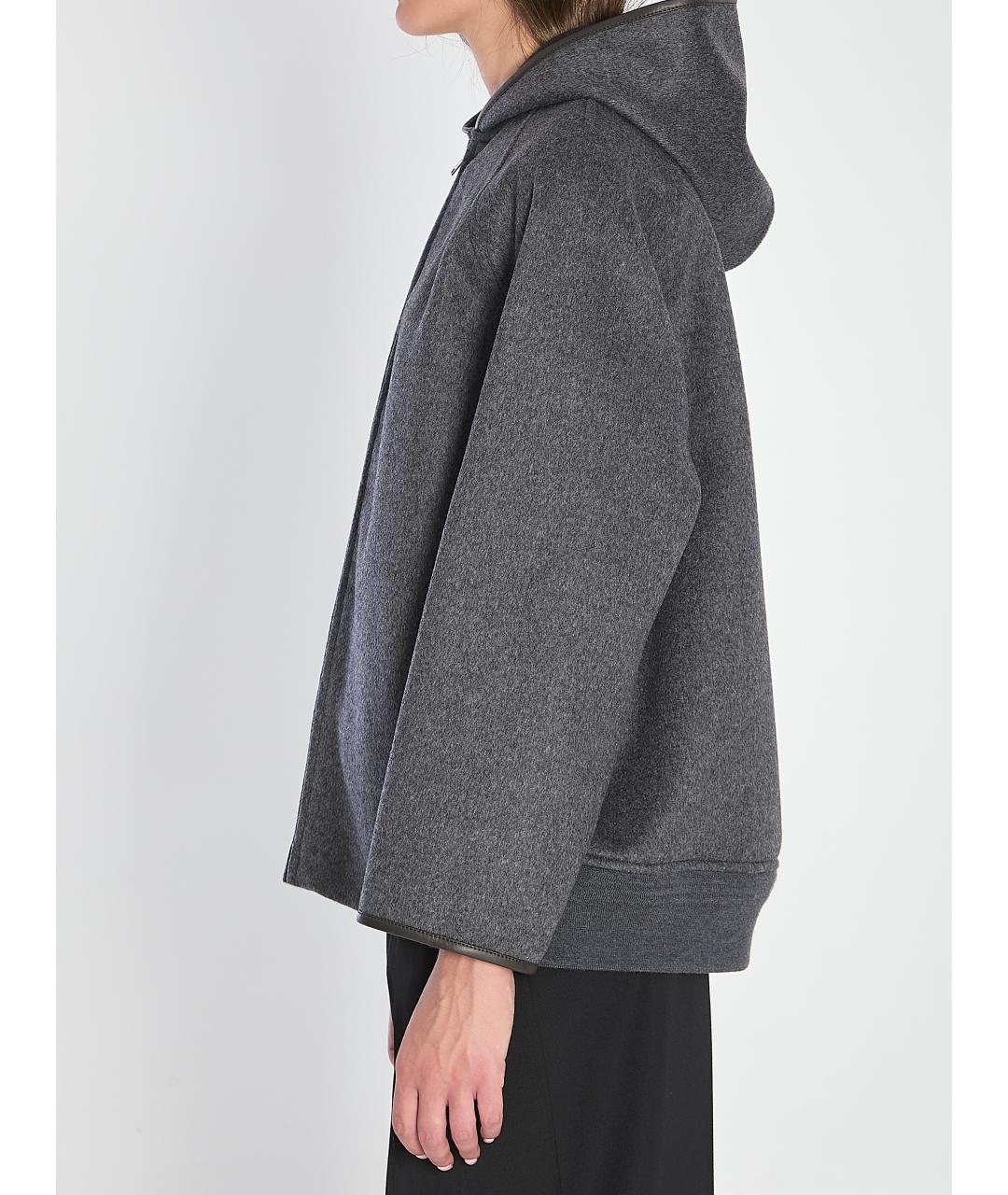 BOTTEGA VENETA Серая шерстяная куртка, фото 4