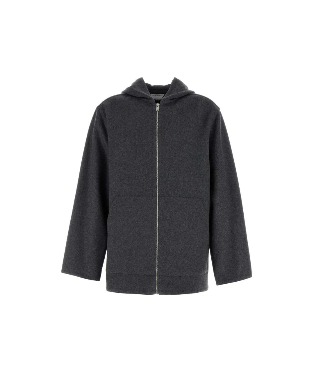 BOTTEGA VENETA Серая шерстяная куртка, фото 1