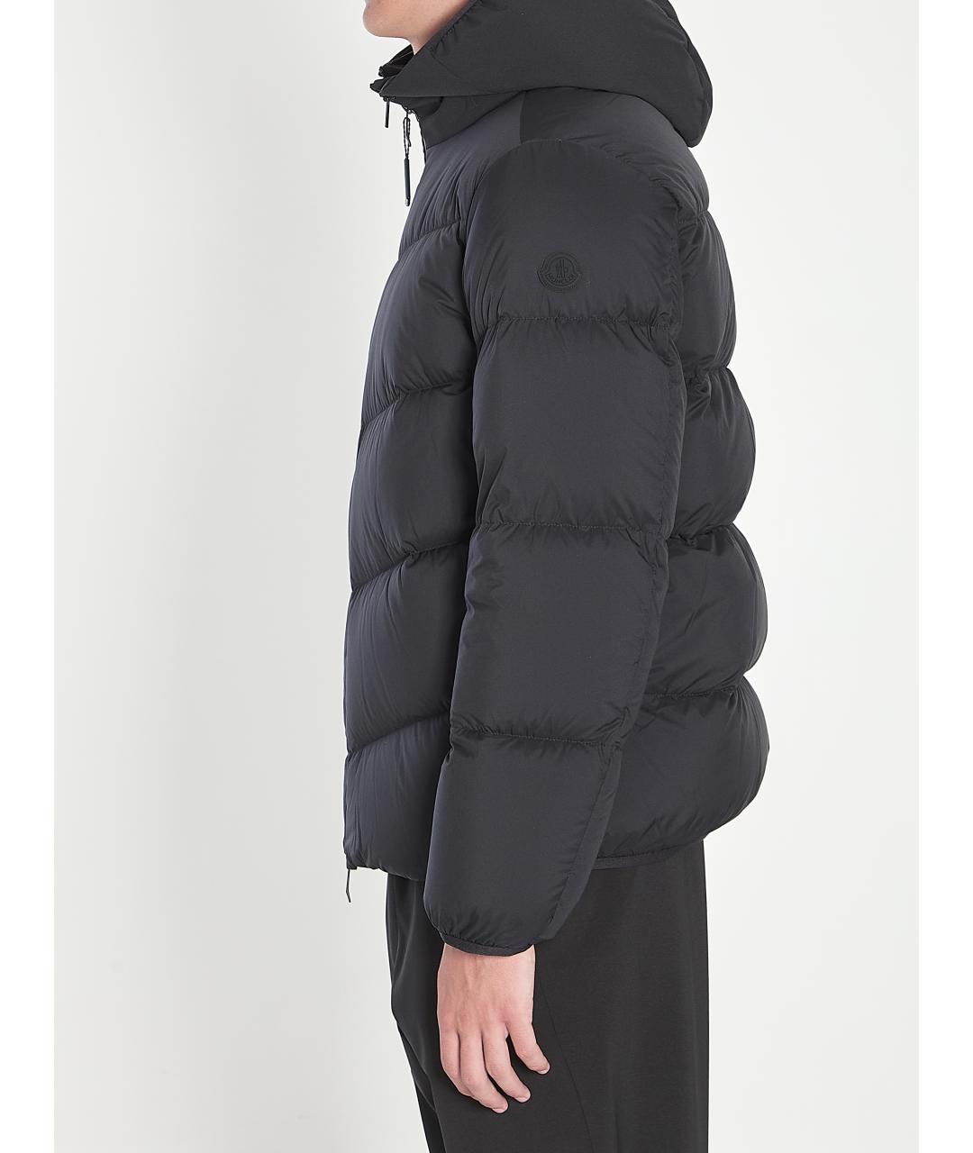 MONCLER Черная полиэстеровая куртка, фото 3