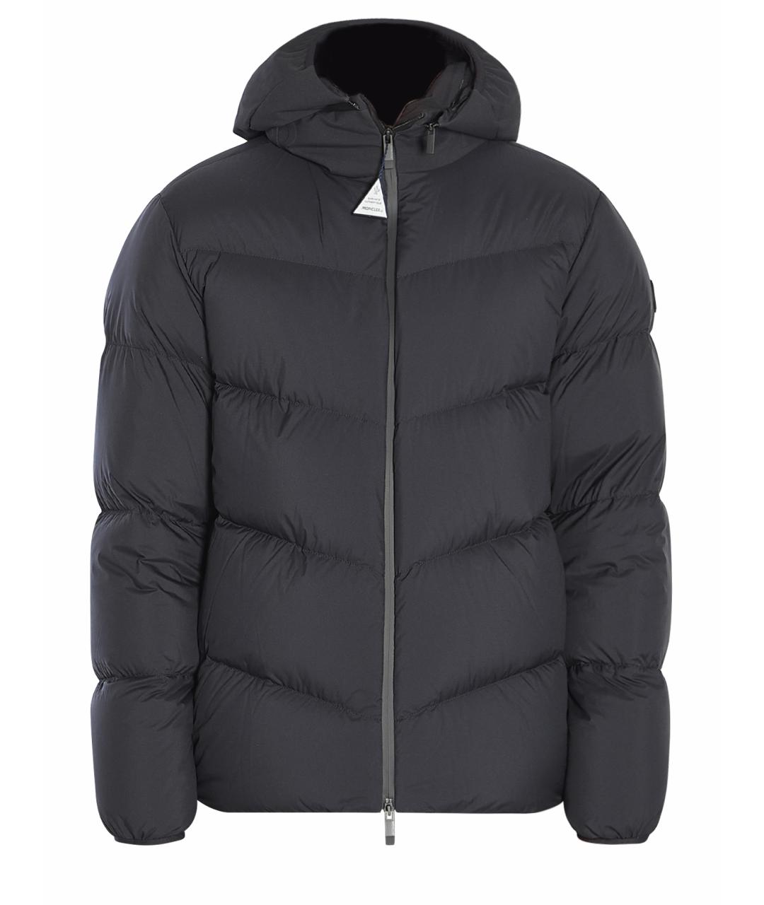 MONCLER Черная полиэстеровая куртка, фото 1