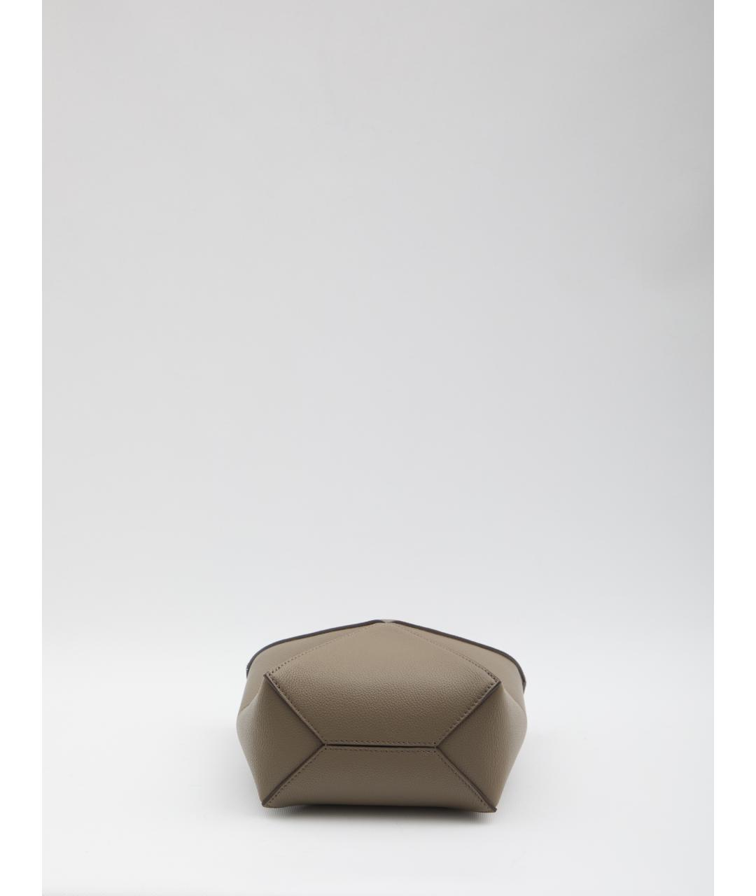 LOEWE Коричневая кожаная сумка тоут, фото 3