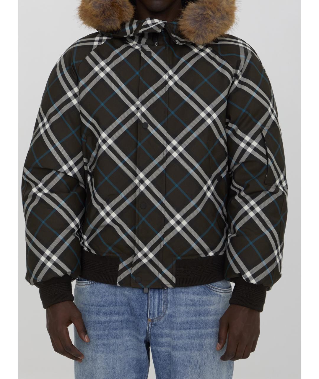 BURBERRY Мульти полиэстеровая куртка, фото 2