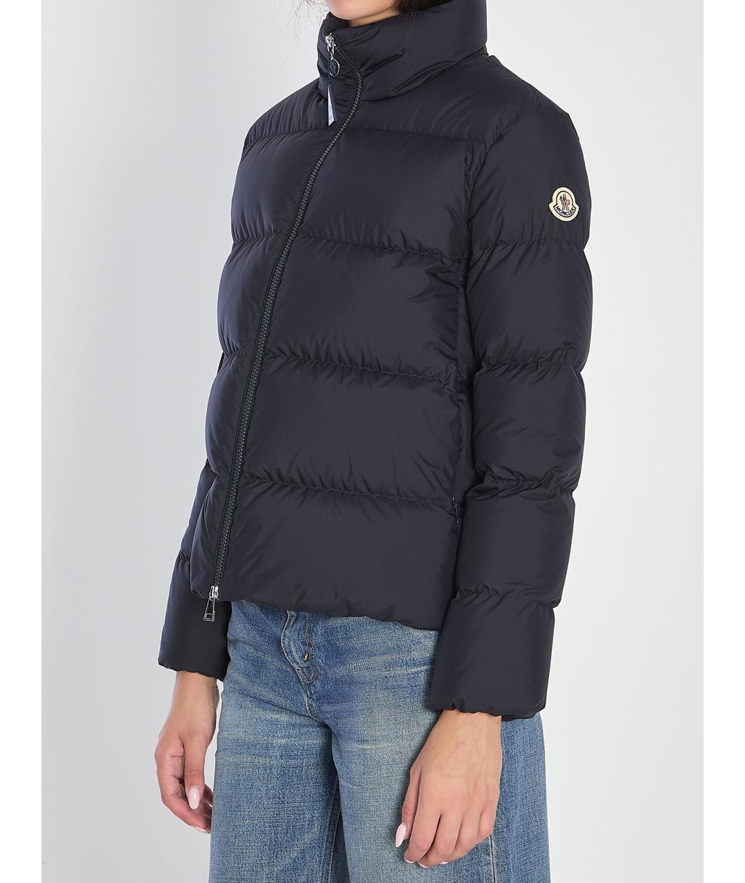MONCLER Синяя полиэстеровая куртка, фото 3