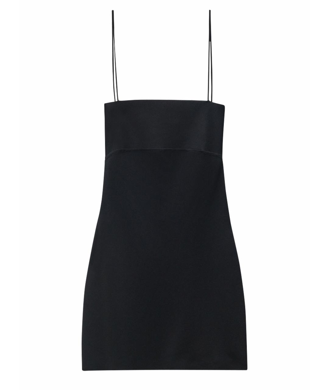 ALEXANDER WANG Черное вискозное коктейльное платье, фото 1