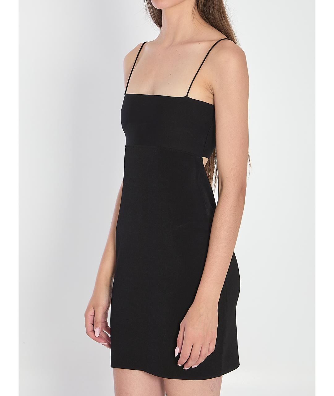 ALEXANDER WANG Черное вискозное коктейльное платье, фото 3