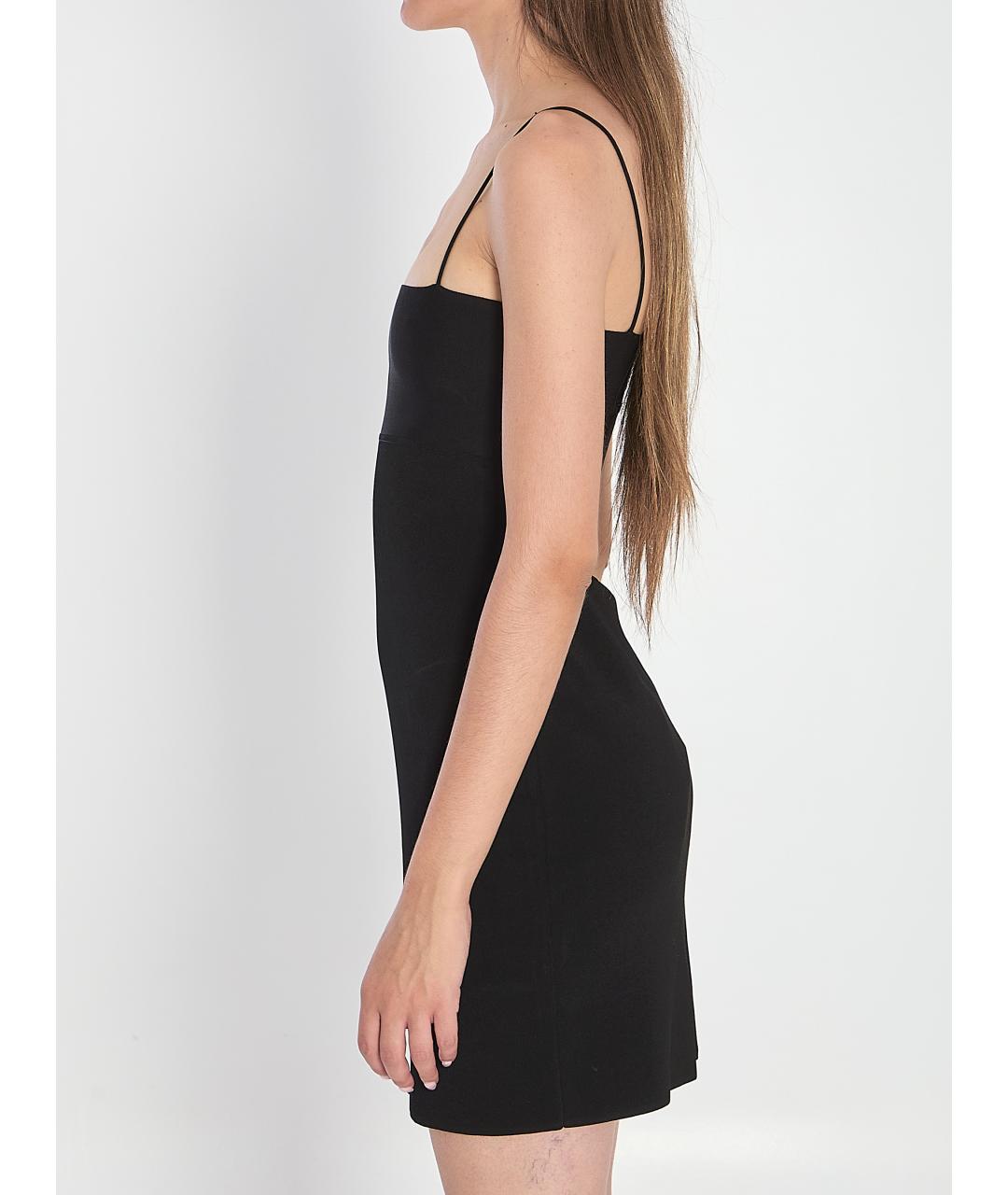 ALEXANDER WANG Черное вискозное коктейльное платье, фото 4