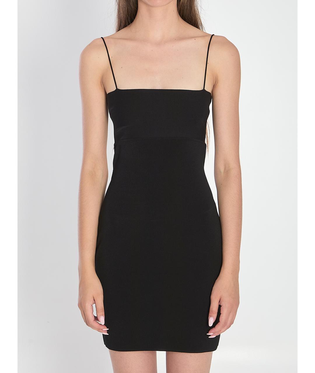 ALEXANDER WANG Черное вискозное коктейльное платье, фото 2
