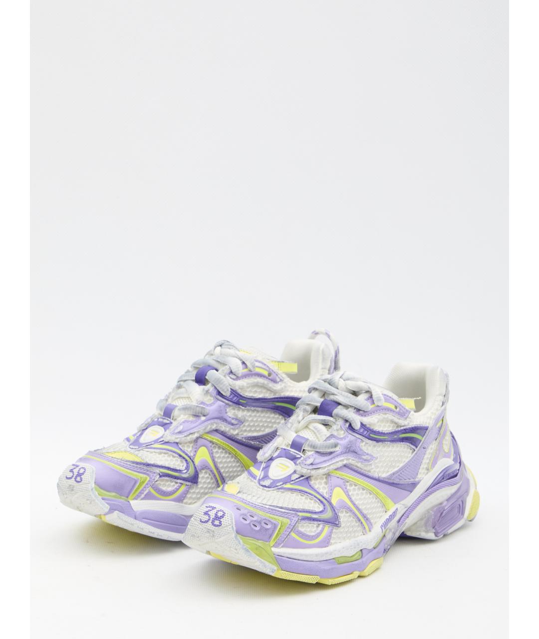 BALENCIAGA Фиолетовые синтетические кроссовки, фото 2