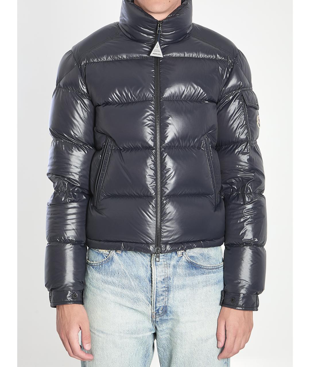 MONCLER Черная полиамидовая куртка, фото 5