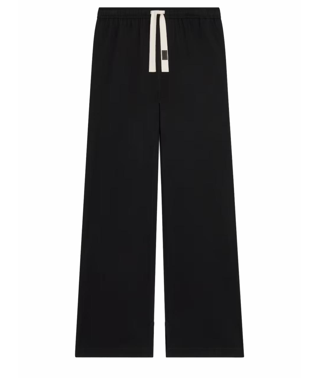 CELINE Черные хлопковые повседневные брюки, фото 1