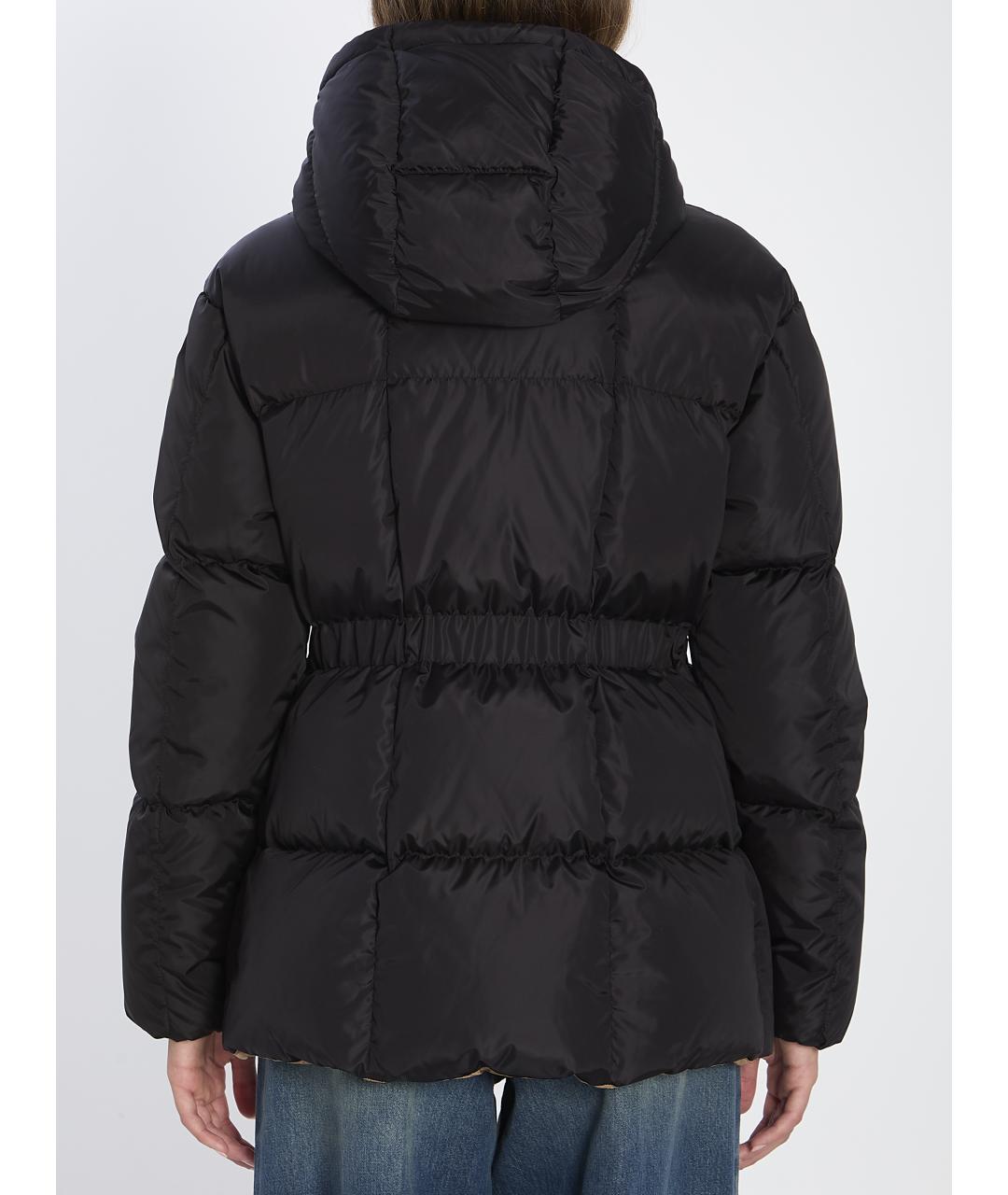 MONCLER Черная синтетическая куртка, фото 5