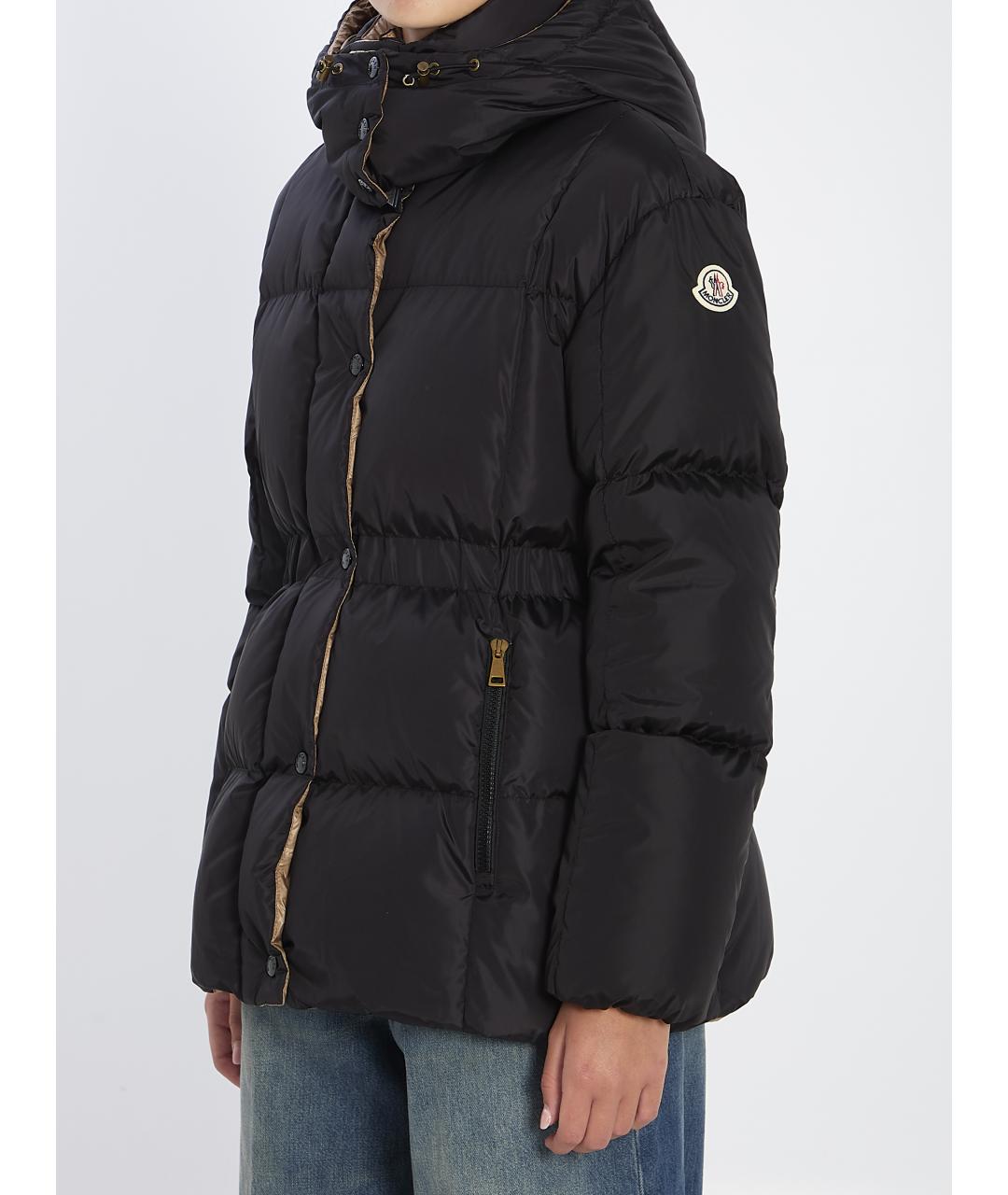 MONCLER Черная синтетическая куртка, фото 3