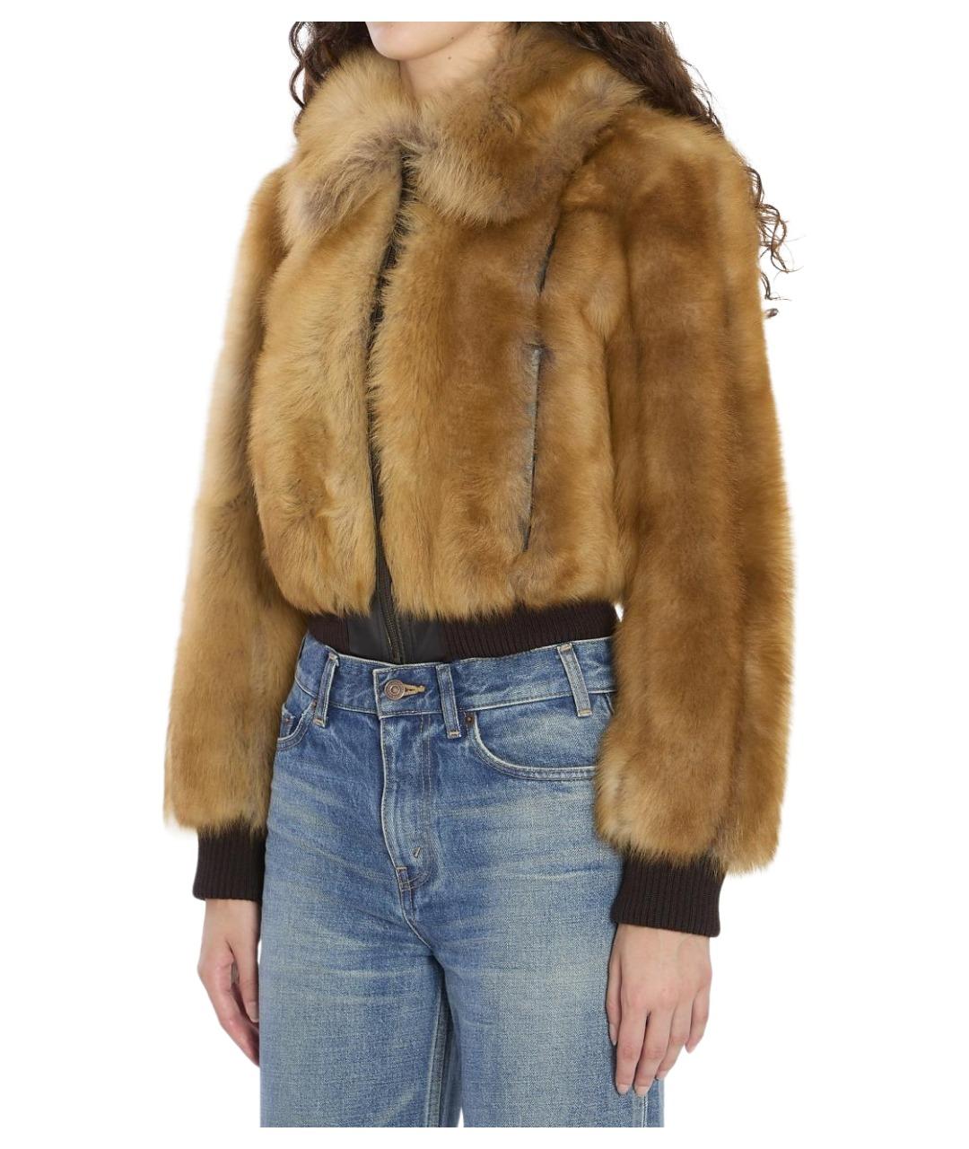 SAINT LAURENT Мульти меховая куртка, фото 3