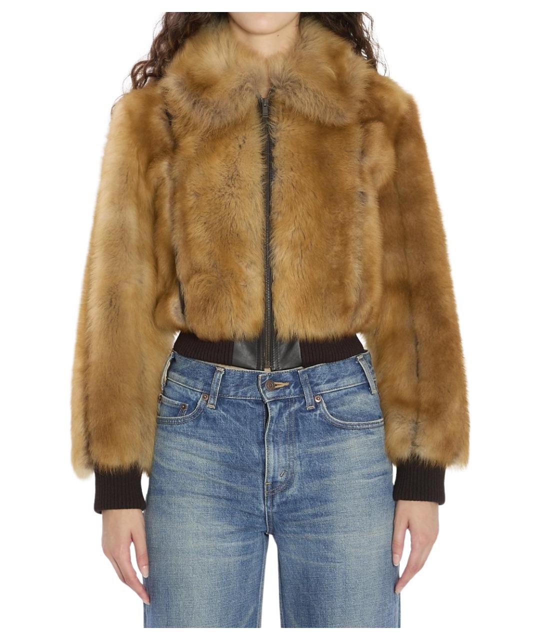 SAINT LAURENT Мульти меховая куртка, фото 2