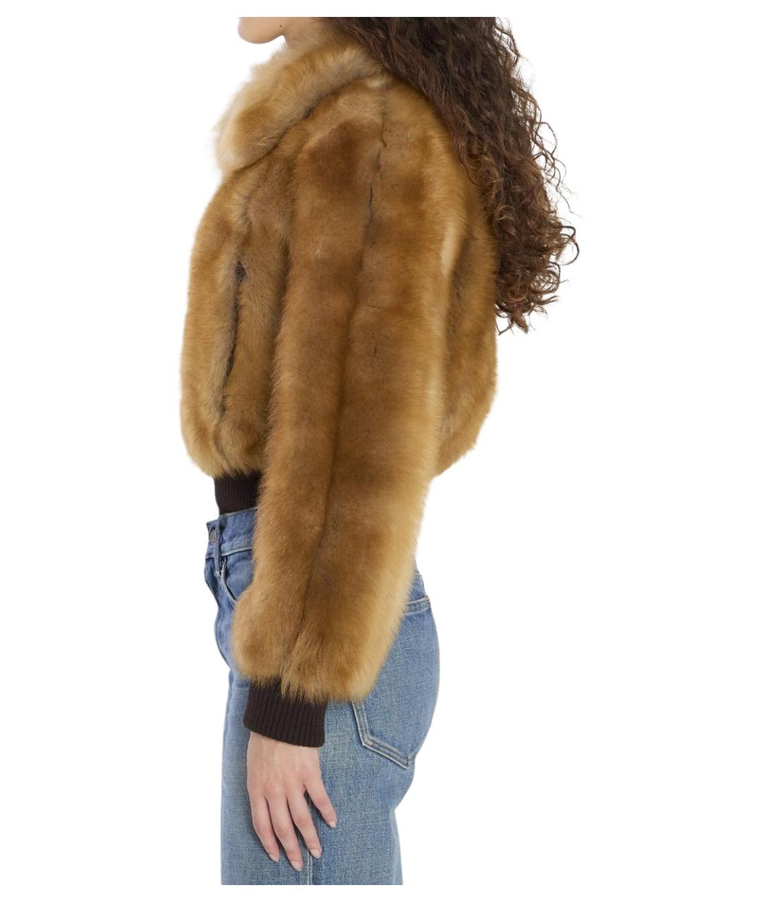 SAINT LAURENT Мульти меховая куртка, фото 4