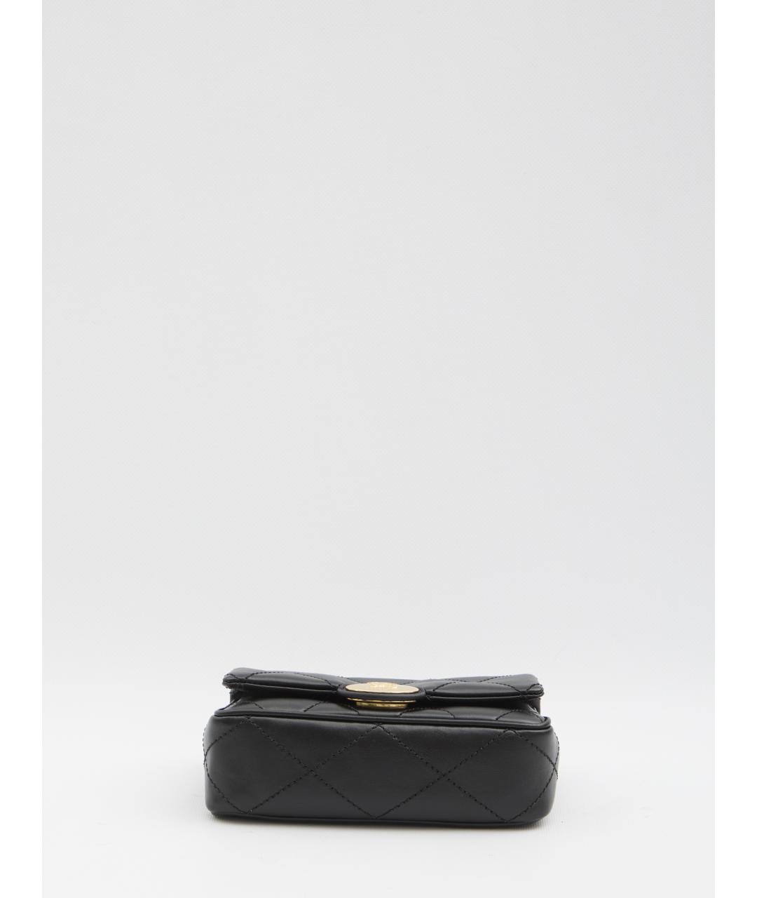 BURBERRY Черная кожаная сумка через плечо, фото 3