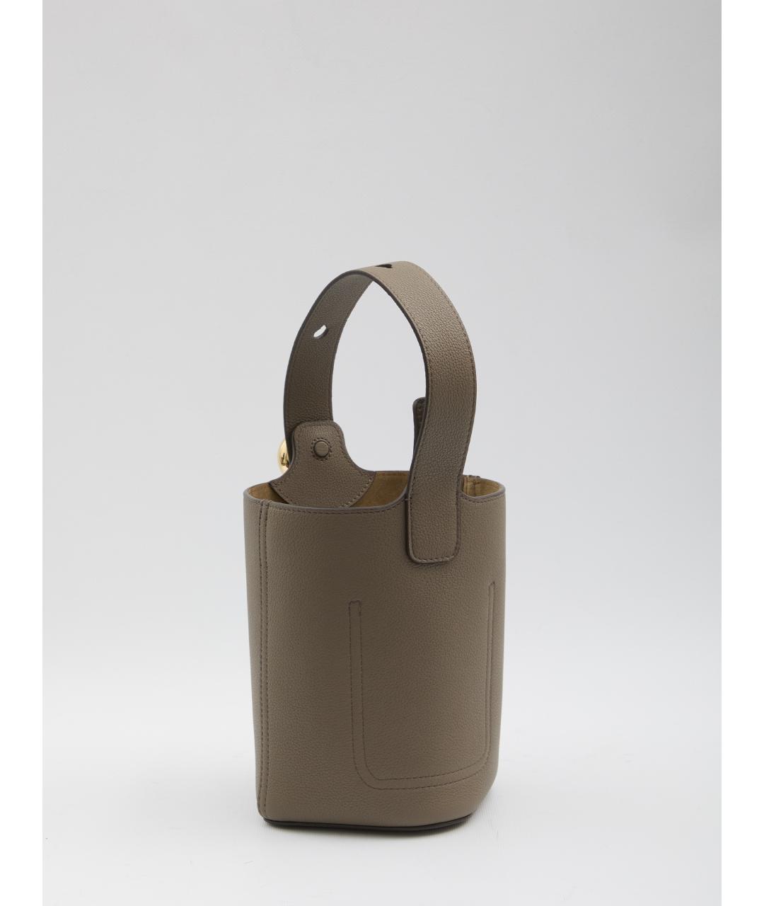 LOEWE Коричневая кожаная сумка через плечо, фото 2