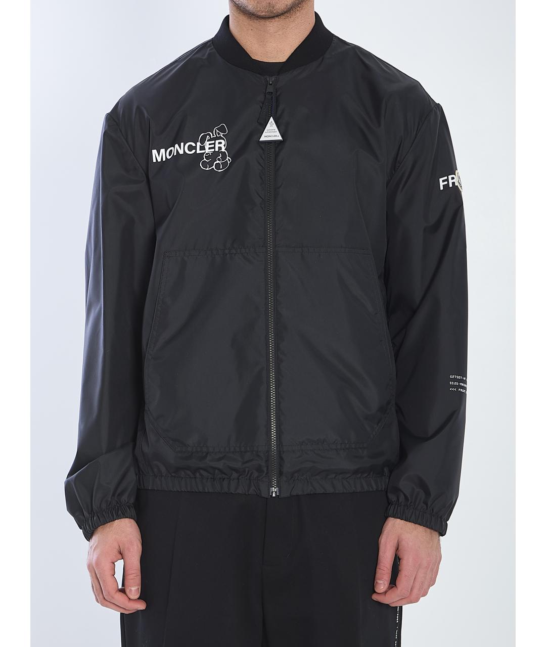 MONCLER Черная полиамидовая куртка, фото 2