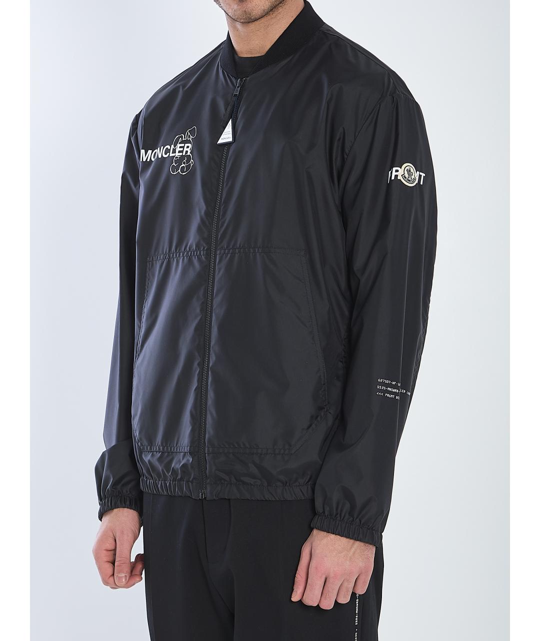 MONCLER Черная полиамидовая куртка, фото 3
