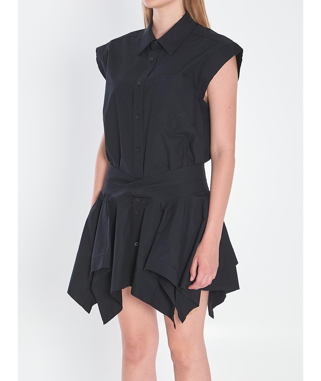 ALEXANDER WANG Черное хлопковое повседневное платье, фото 3