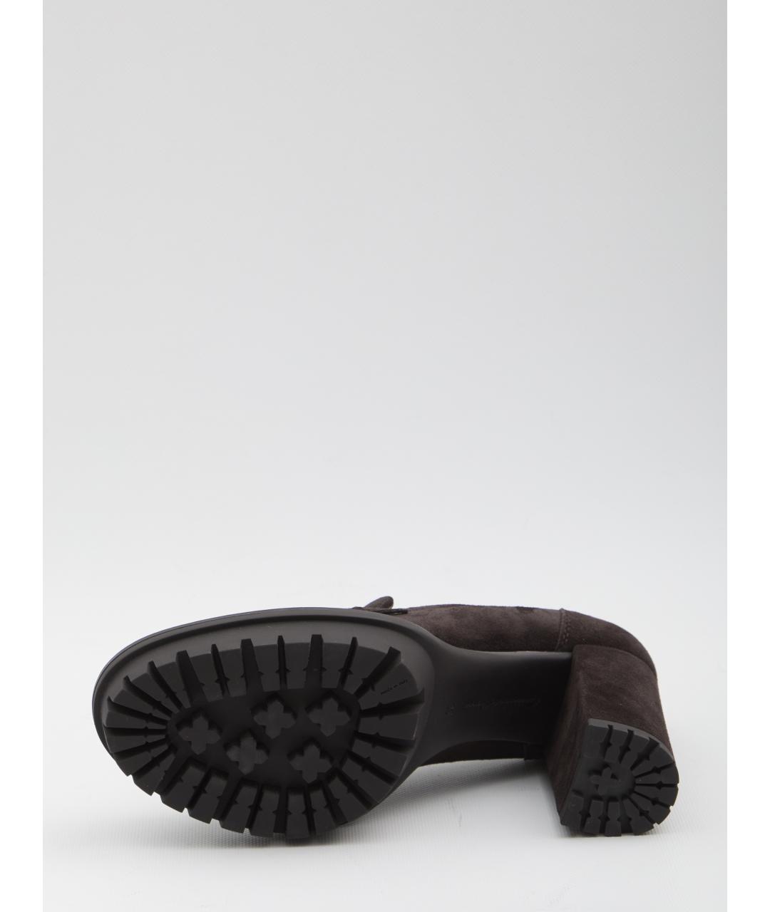 GIANVITO ROSSI Коричневые замшевые туфли, фото 4