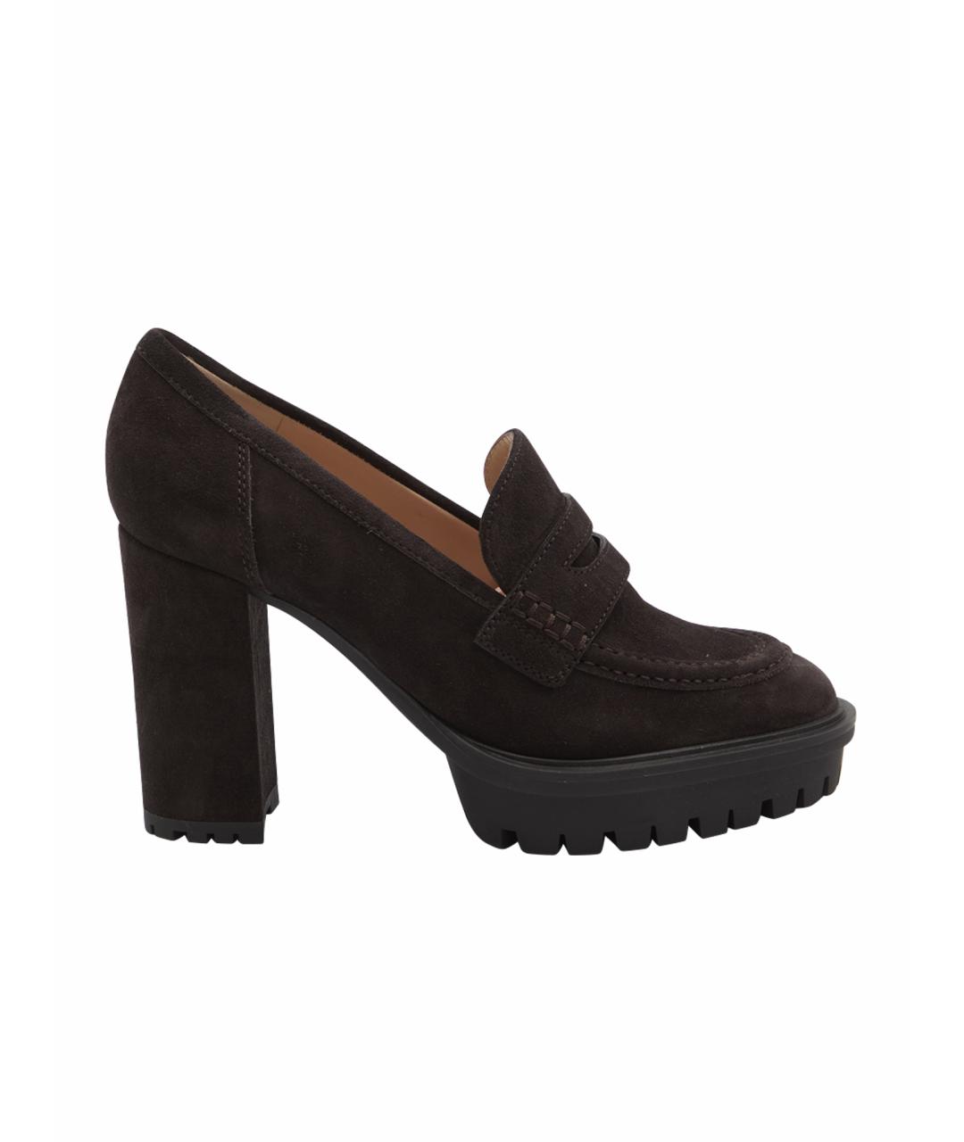 GIANVITO ROSSI Коричневые замшевые туфли, фото 1