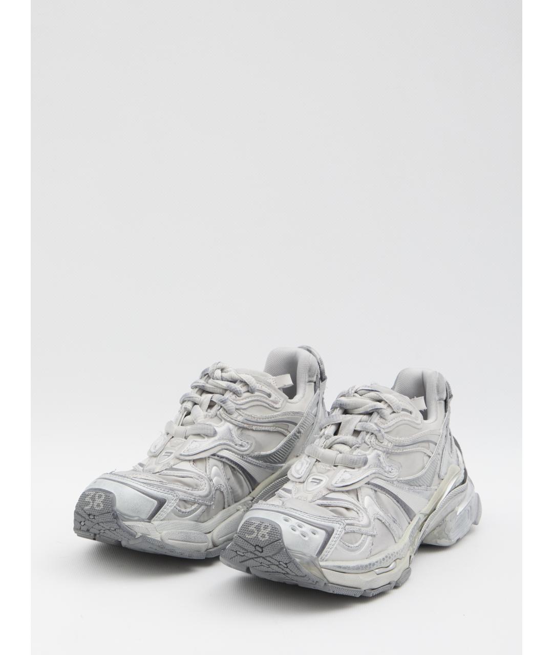 BALENCIAGA Серые синтетические кроссовки, фото 2
