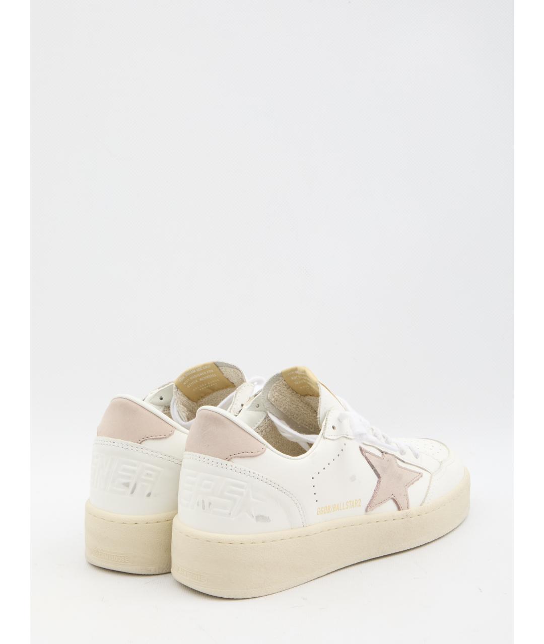 GOLDEN GOOSE DELUXE BRAND Белые кожаные кроссовки, фото 3