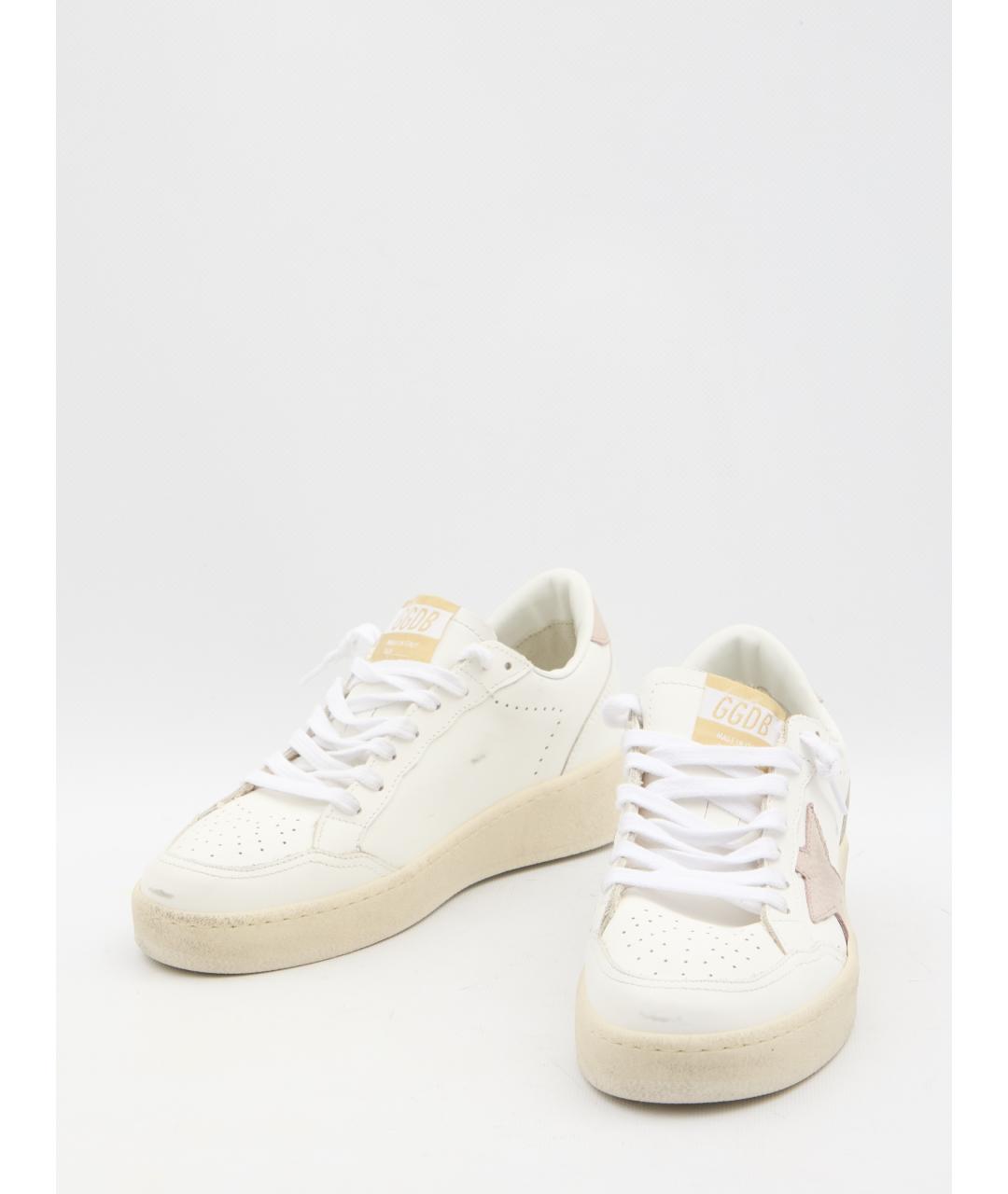 GOLDEN GOOSE DELUXE BRAND Белые кожаные кроссовки, фото 5