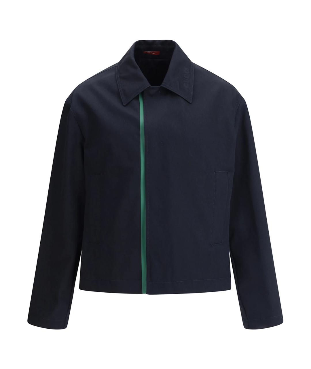 GUCCI Синяя хлопковая куртка, фото 1