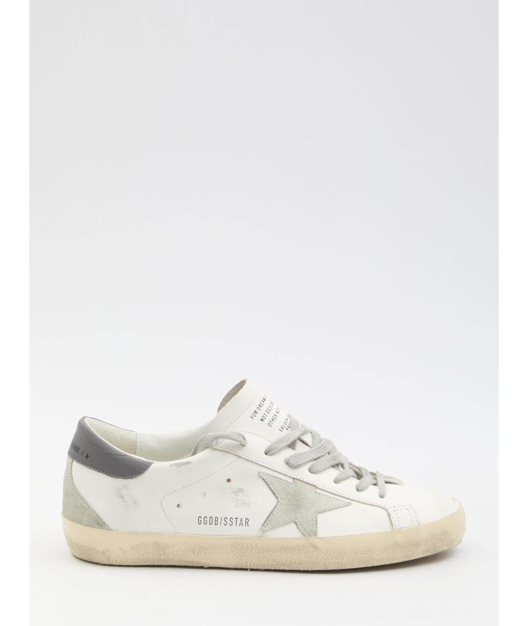 GOLDEN GOOSE DELUXE BRAND Белые кожаные низкие кроссовки / кеды, фото 6