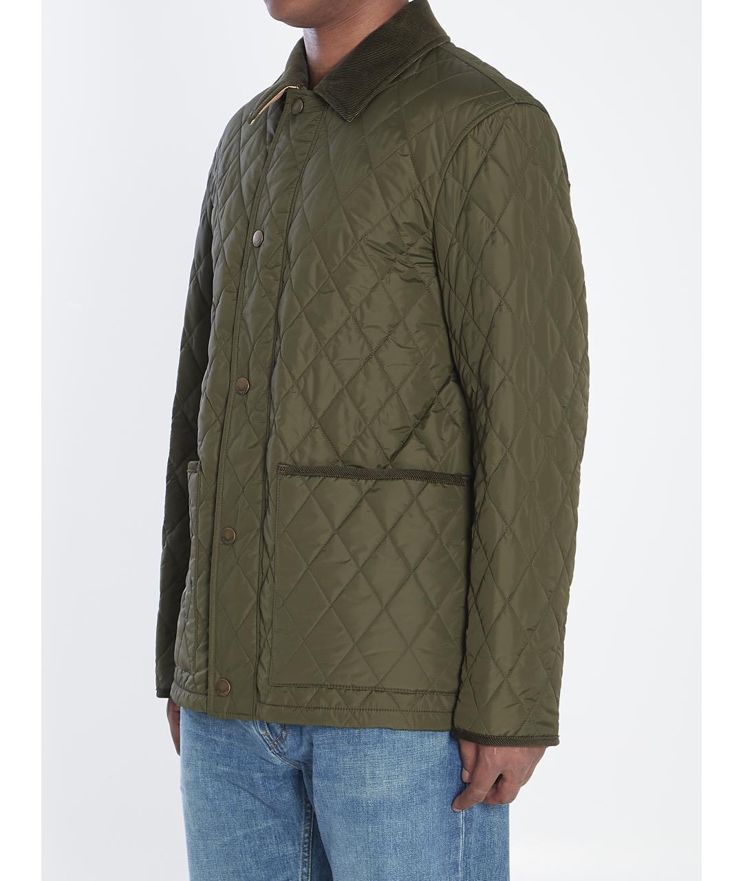 BURBERRY Хаки полиамидовая куртка, фото 3