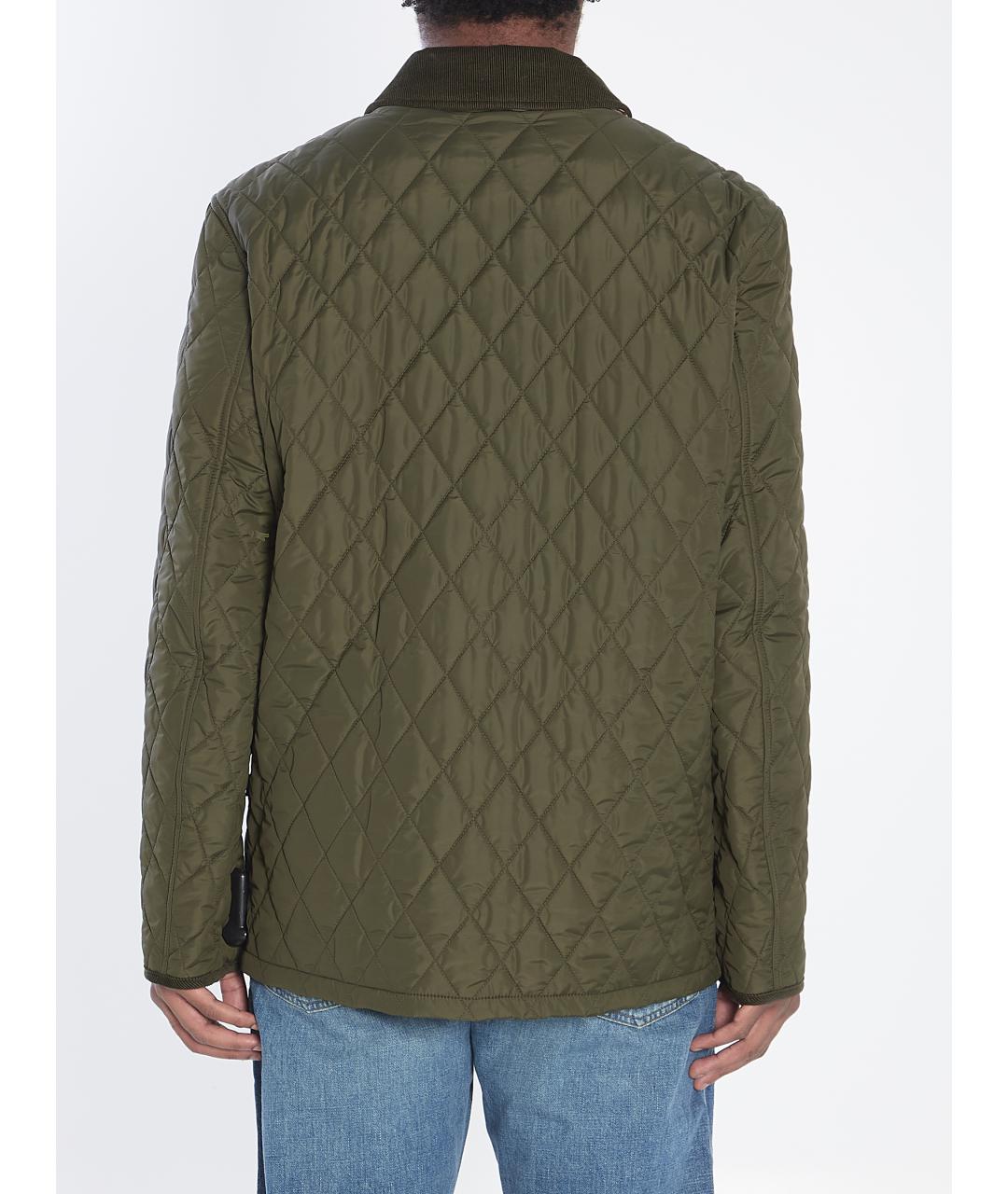 BURBERRY Хаки полиамидовая куртка, фото 5