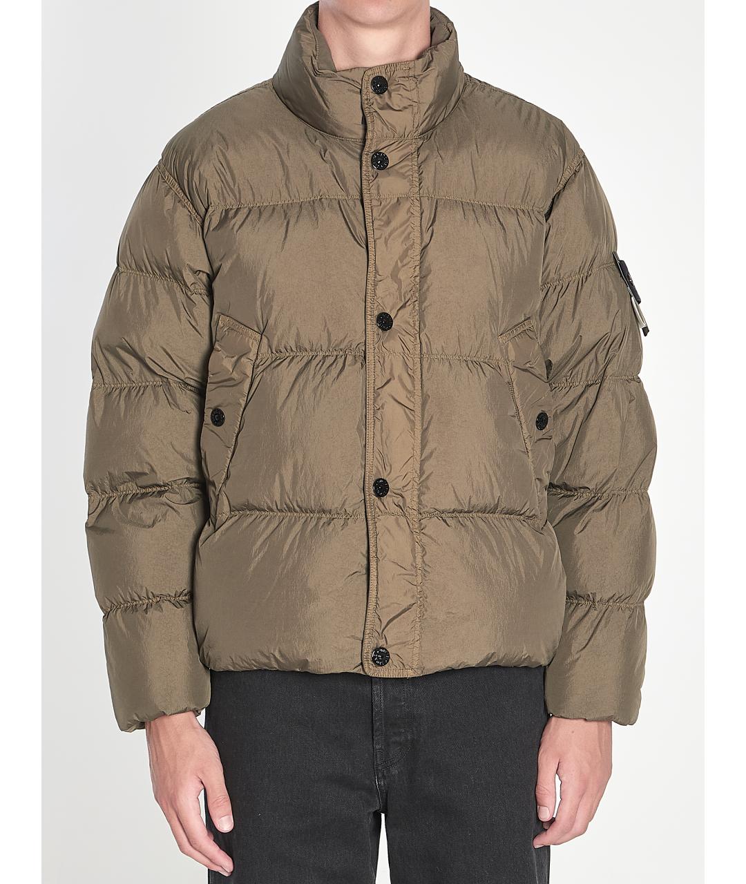STONE ISLAND Хаки полиамидовая куртка, фото 5