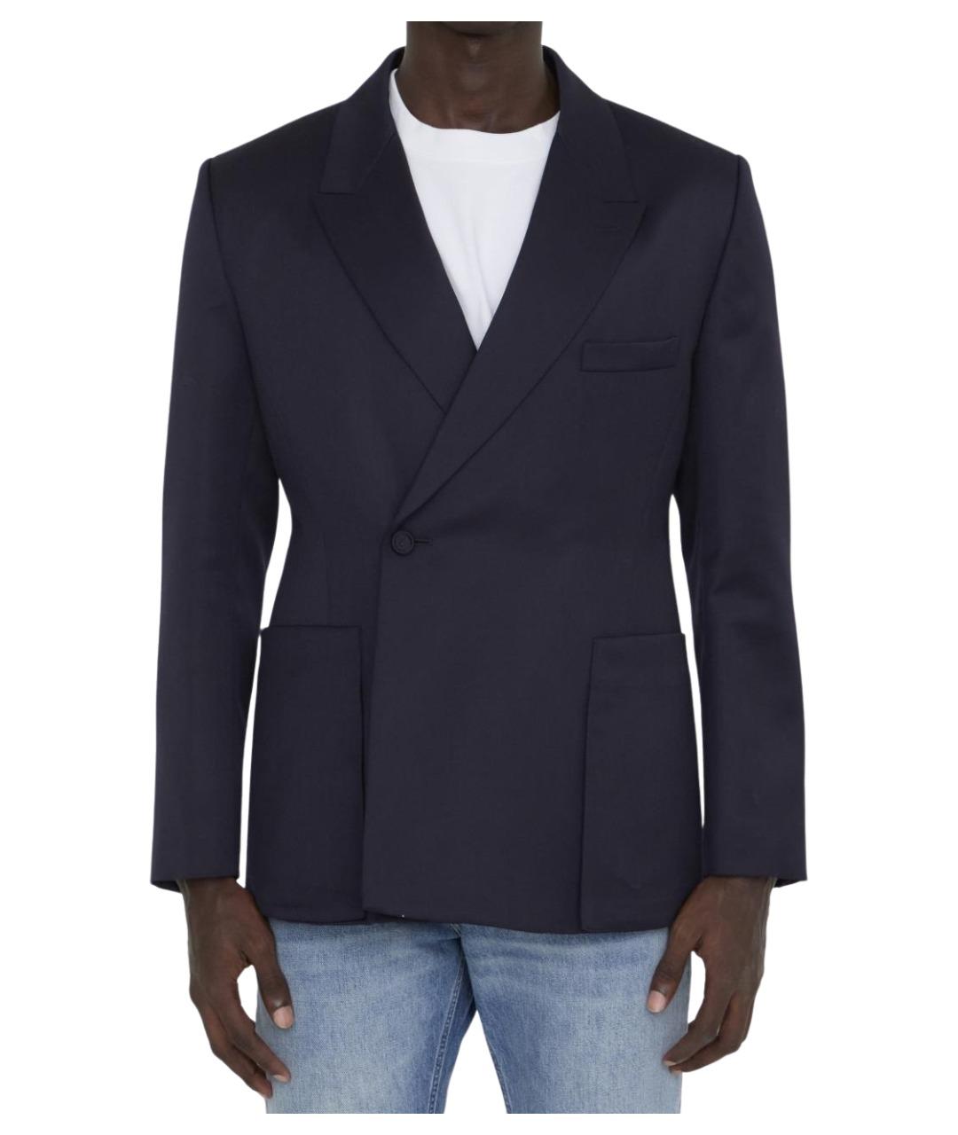 CHRISTIAN DIOR Синий шерстяной пиджак, фото 1