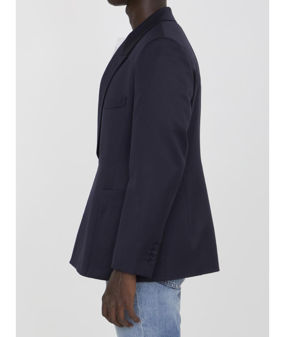 CHRISTIAN DIOR Синий шерстяной пиджак, фото 3