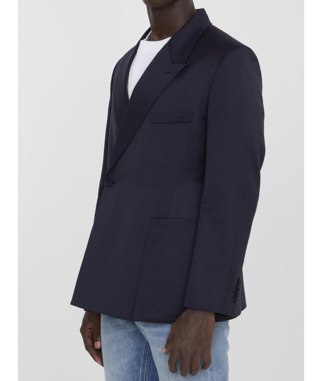CHRISTIAN DIOR Синий шерстяной пиджак, фото 2