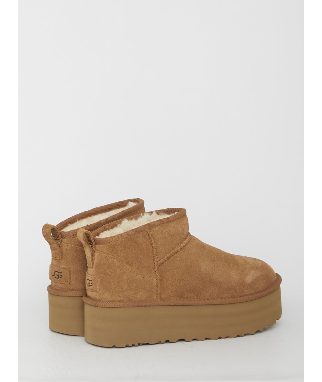 UGG AUSTRALIA Коричневые замшевые ботинки, фото 3