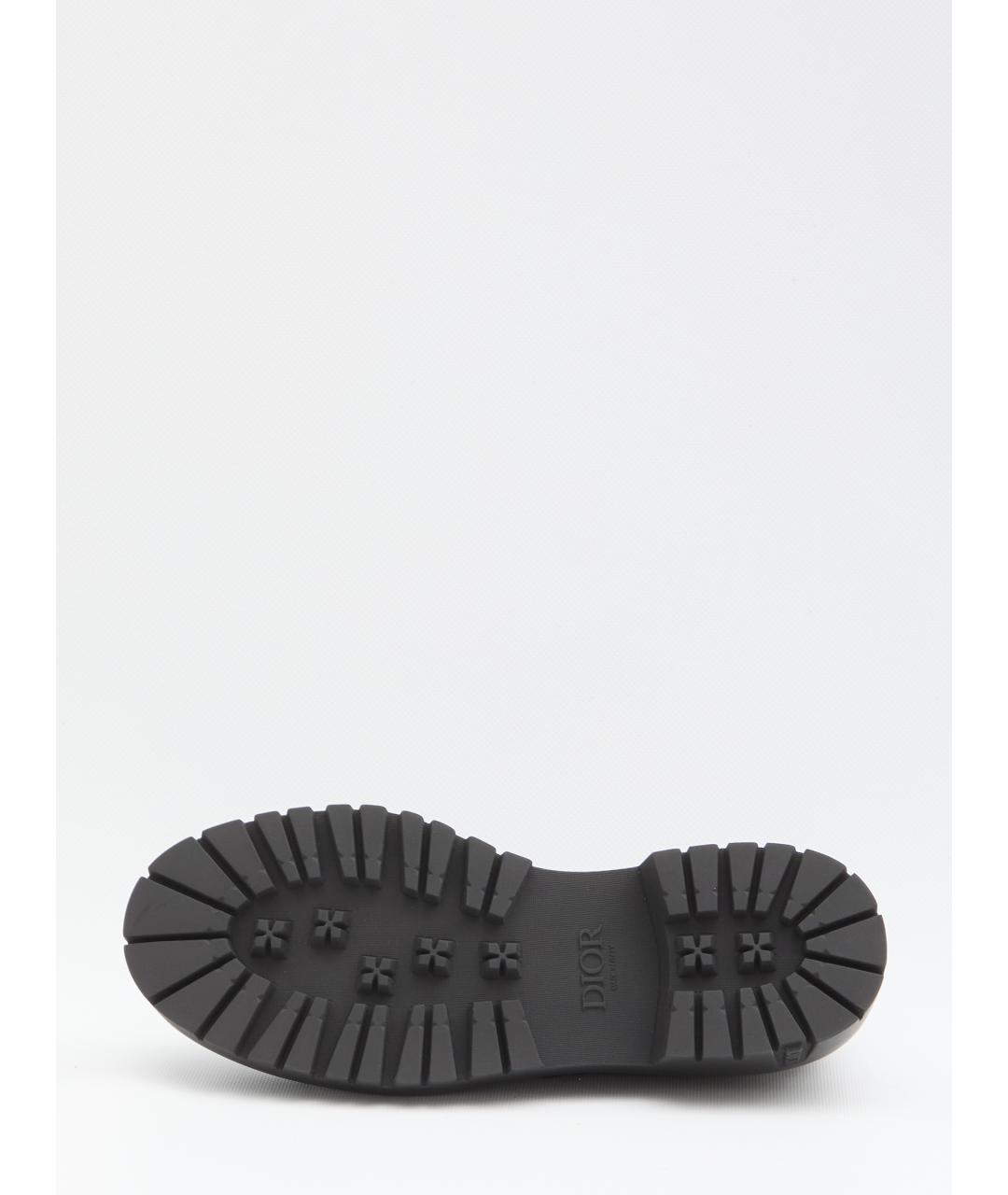 CHRISTIAN DIOR Черные кожаные низкие ботинки, фото 4