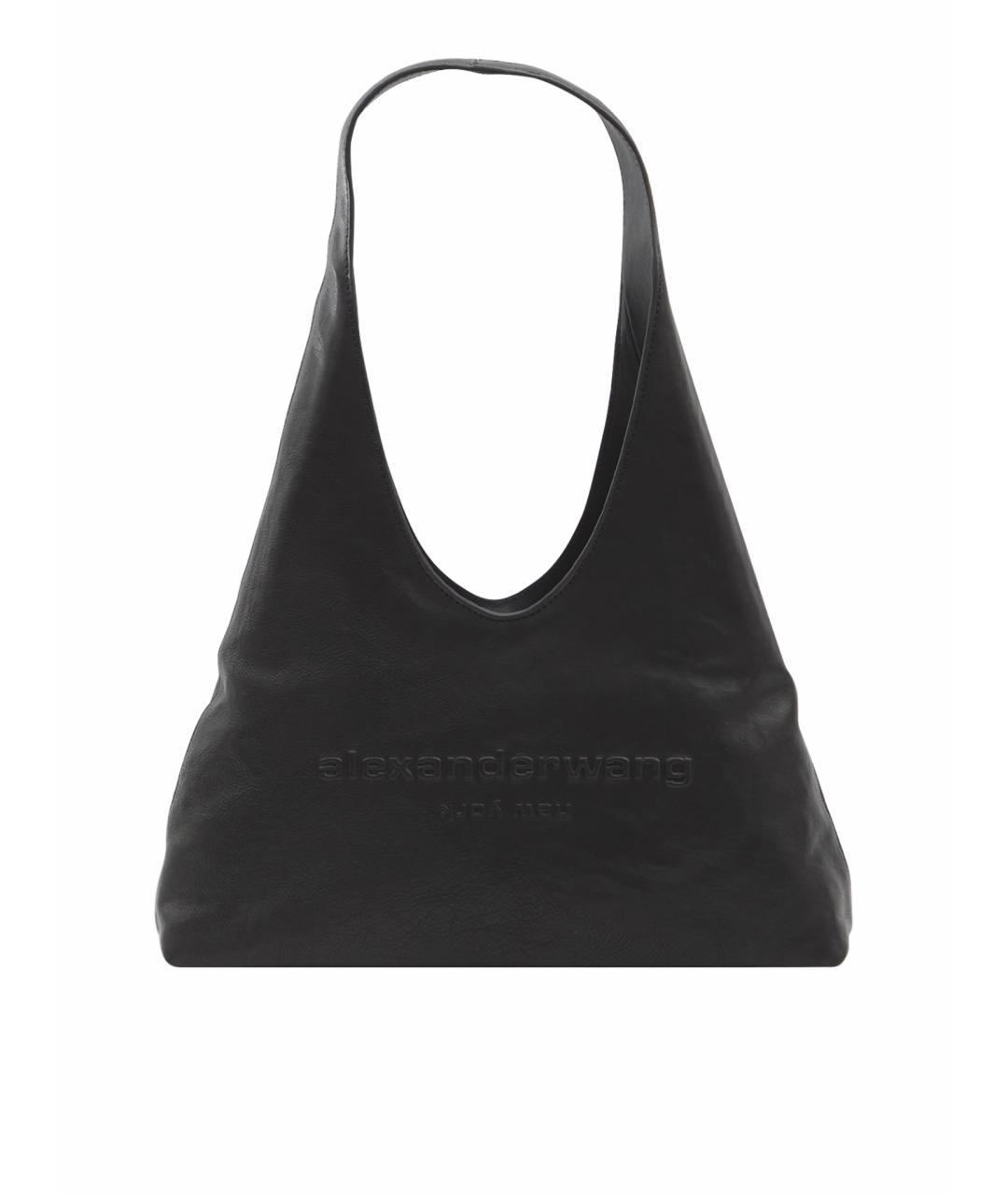 ALEXANDER WANG Черная кожаная сумка через плечо, фото 1