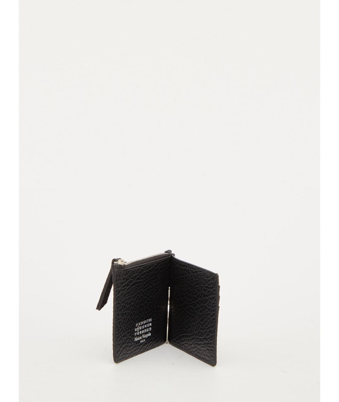 MAISON MARGIELA Черный кожаный кошелек, фото 4
