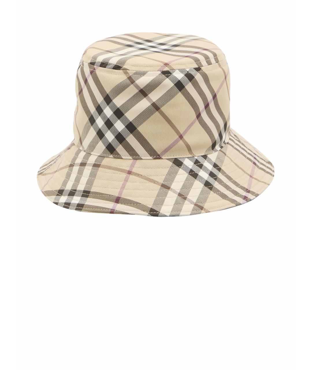 BURBERRY Бежевая синтетическая панама, фото 1