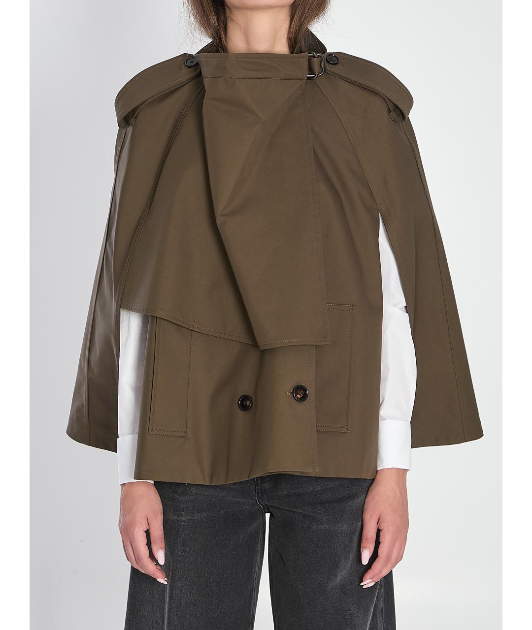 BURBERRY Хаки хлопковый тренч/плащ, фото 2